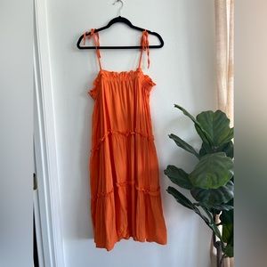 Tie shoulder summer dress
